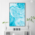 Nerthus Blue Abstract Wall Art