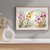 Orchid Garden Floral Garden Wall Art Print Material