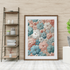 Pastel Garden Bloom Floral Pattern Wall Art Print