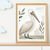 Pelican Minimalist Wall Art – Australian Coastal Bird Botanical Print Material