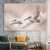 Pelicans in Flight Wall Art Print Print Material