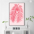 Pink Palm Leaves Wall Art