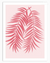 Pink Palm Leaves Leaves Wall Art | Plant and Botanical Wall Art in Poster, Frames & Canvas