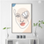 Poised Line Art Face  | Line Wall Art in Poster, Frames & Canvas