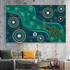 Rainbow Serpent – Song of the River - Aboriginal Canvas Wall Art