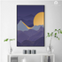 Ridge Sunset Purple Mountain Wall Art