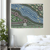 River Dreaming – Aboriginal Wall Art | Stretched & Framed Canvas Print Material