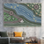 River Dreaming – Aboriginal Wall Art | Stretched & Framed Canvas Print Material