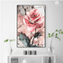 Rosy Vintage Pink Flower Wall Art