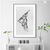 Seraph Angel Black & White | Line Drawing Illustration Wall Art in Poster, Frames & Canvas