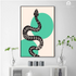 Serpent Geometric Animal Wall Art