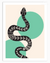 Serpent Snake Wall Art | Silhouette Wall Art in Poster, Frames & Canvas