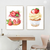 Strawberry Cake Food Wall Art | Desert Wall Art in Poster, Frames & Canvas