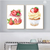Strawberry Pastries Wall Art Set of 2 | (Food Kitchen & Dining Wall Art Sets ) | Minimalist Arts