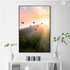 Sunset Flights Birds Wall Art