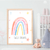 Sweet Dreams Kids Nursery Wall Arts | Pink Rainbow in Poster, Frames & Canvas