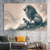 The Lion and His Cub Wall Art Print Print Material