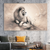 The Majestic Lion Wall Art Print Print Material