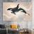 The Majestic Orca Wall Art Print Print Material