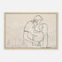 Timeless Devotion Minimalist Couple, Lovers, Love, Romantic Wall Art Print