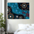 Turtle Dreaming – Journey of Water - Aboriginal Canvas Wall Art Print Material