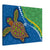 Turtle Dreaming – Journey to Shore - Aboriginal Canvas Wall Art Print Material