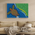 Turtle Dreaming – Journey to Shore - Aboriginal Canvas Wall Art Print Material