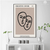 Two Faces Line Art  | Line Wall Art in Poster, Frames & Canvas