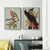 Vintage Australian Cockatoos Birds Wall Art Set of 2 | (Birds Kitchen & Dining Wall Art Sets ) | Minimalist Arts