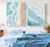 Water Coloured Beach Abstract Wall Art Set of 2 | (Beach Abstract Bedroom Wall Art Sets) | Minimalist Arts