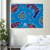 Water Dreaming – Aboriginal Wall Art | Stretched & Framed Canvas Print Material