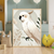 White Cockatoo Minimalist Wall Art – Australian Parrot Botanical Print Material