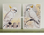 Wildflowers Cockatoo + Backyard Cockatoo Nursery Wall Art Set of 2 Print Material