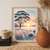 Winter Sundown - Hills Trees Wild Grass Canvas Wall Art Print Decor Print Material