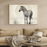 Zebra in the Wild Wall Art Print