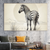 Zebra in the Wild Wall Art Print Print Material