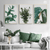 Greenery Leaves Wall Art Set of 3 | (Plants & Botanical Wall Art Sets ) | Minimalist Arts