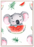 Hungry Koala Nursery Wall Art | Kids Wall Art in Poster, Frames & Canvas