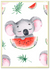 Hungry Koala Nursery Wall Art | Kids Wall Art in Poster, Frames & Canvas